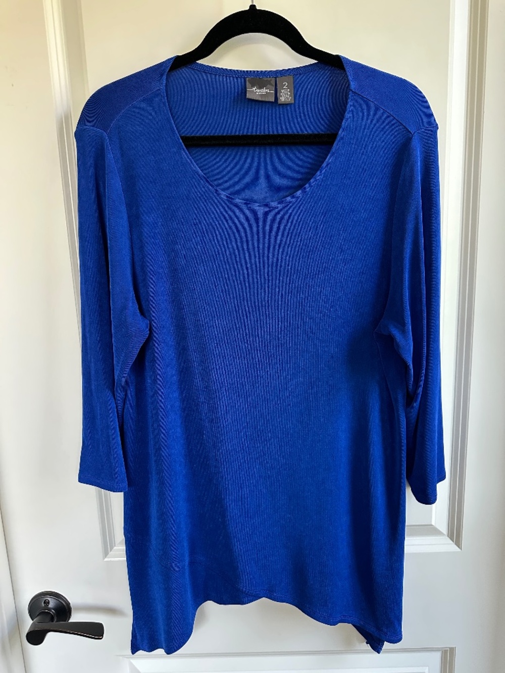 Chico’s Travelers Vivid Blue Tunic Chico's Size 2 / US 12 /L